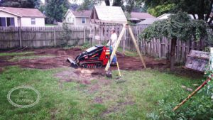 Playset Makeover Part 2: Building a Retaining Wall