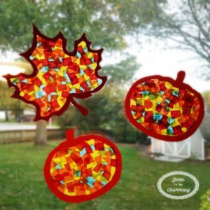 Make your own fall suncatcher