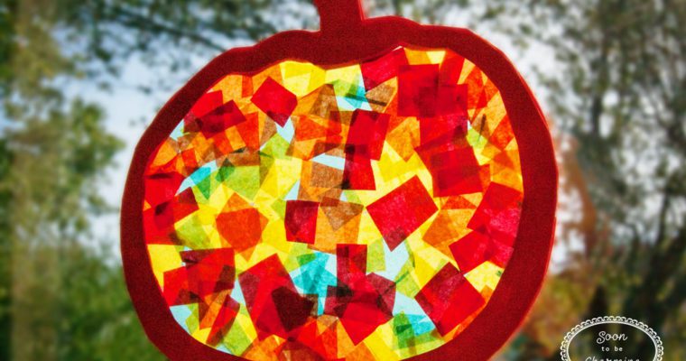 DIY Kids Fall Sun Catcher