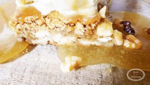 One taste and you'll fall in love with this Walnut Blondie with Maple Butter Syrup