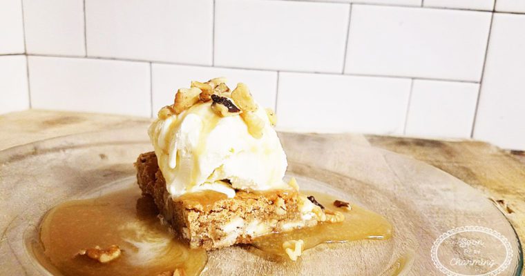 Walnut Blondie with Maple Butter Syrup