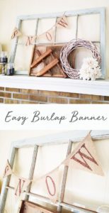 Easy Burlap Banner