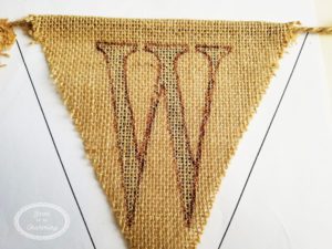 Easy Burlap Banner