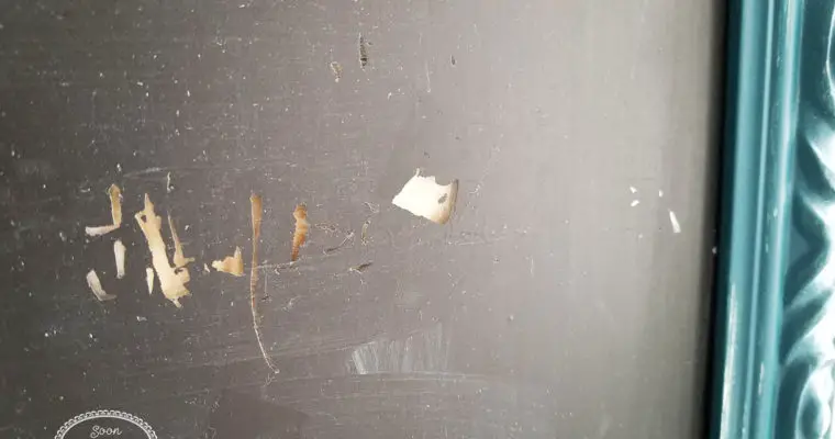How To Fix Scratched Chalkboard Paint