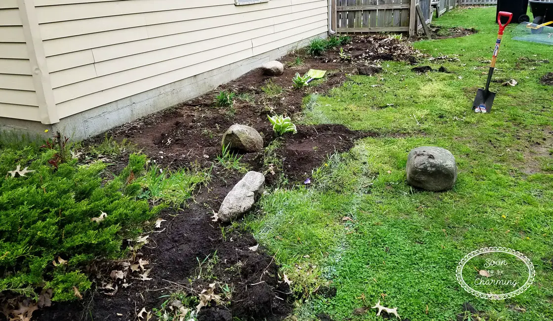 Landscape Project Part 2: Shaping and Edging The Flowerbeds