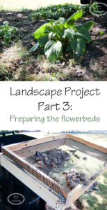Landscape Project Part 3: Preparing the Flowerbeds