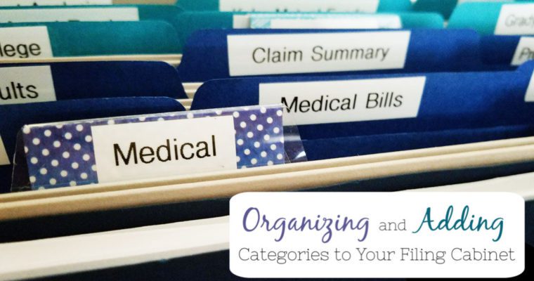 Organizing and Adding Categories To Your Filing Cabinet