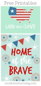 Fourth of July Free Printables