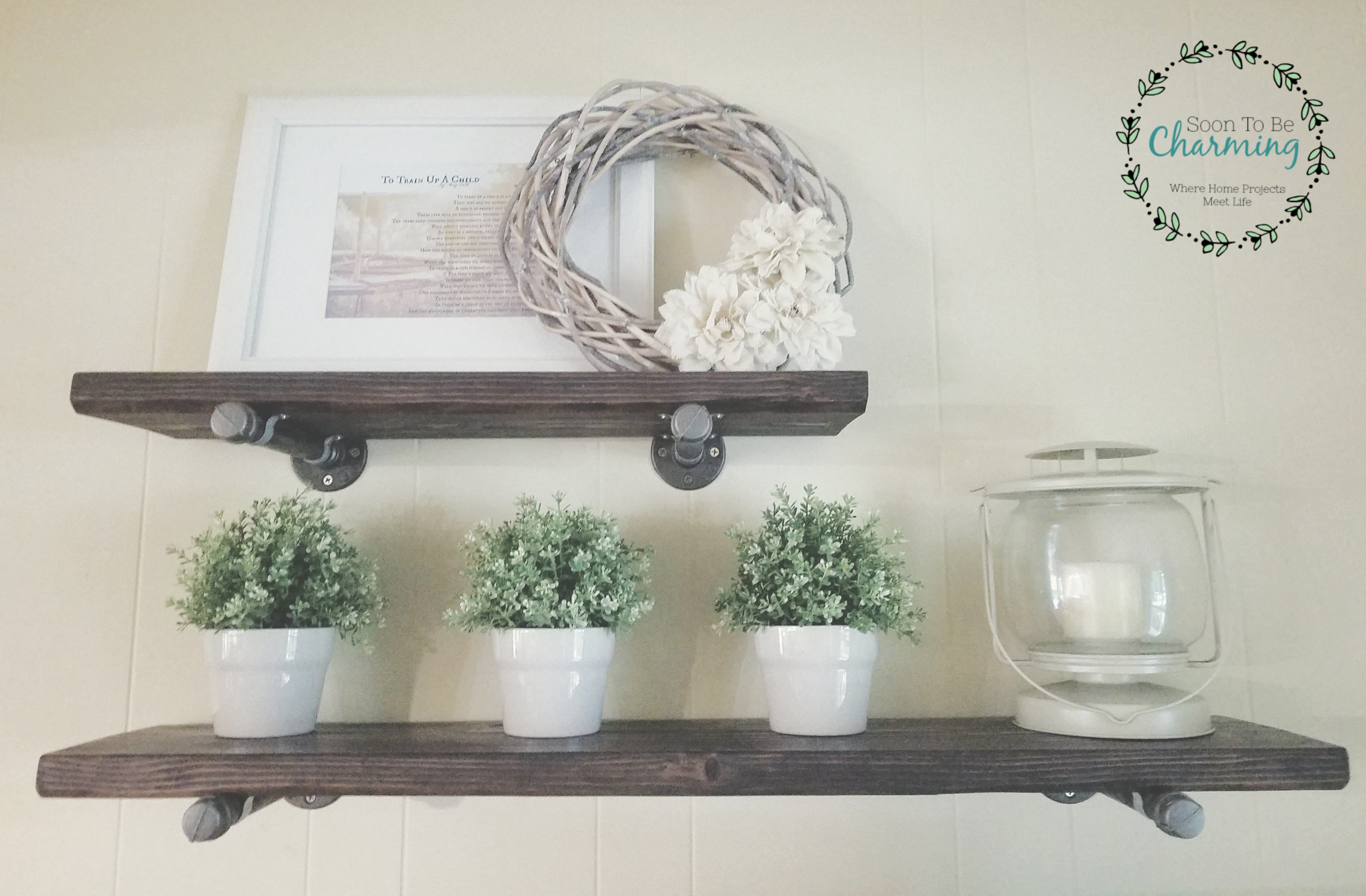 DIY Industrial Shelves