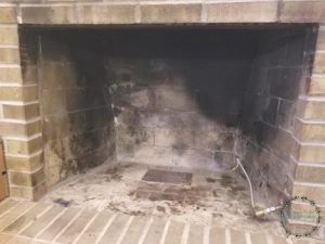 Empty fireplace