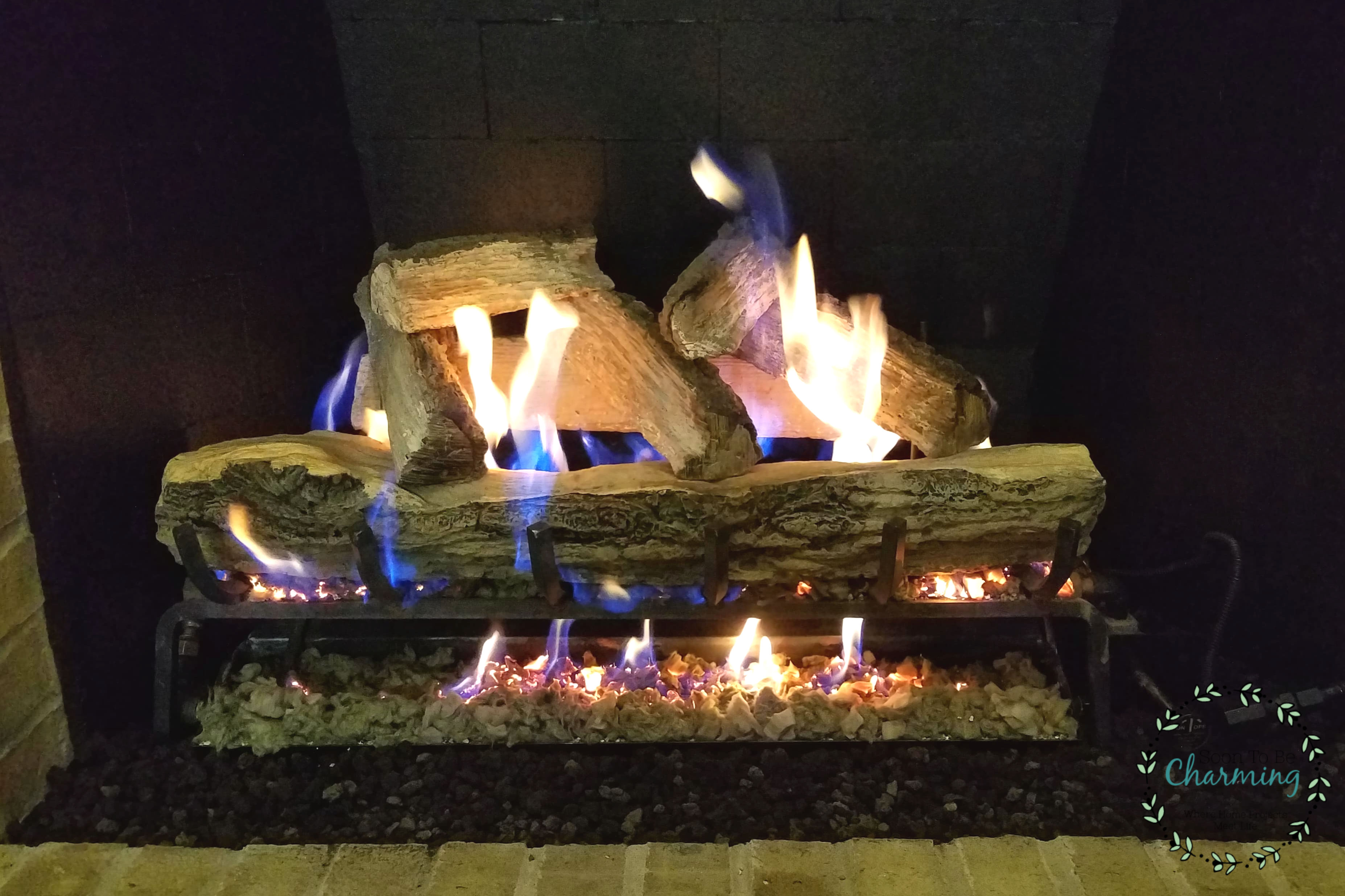 Gas Fireplace Makeover- Final Reveal