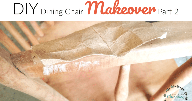 Dining Chairs Makeover: Sanding and Repair