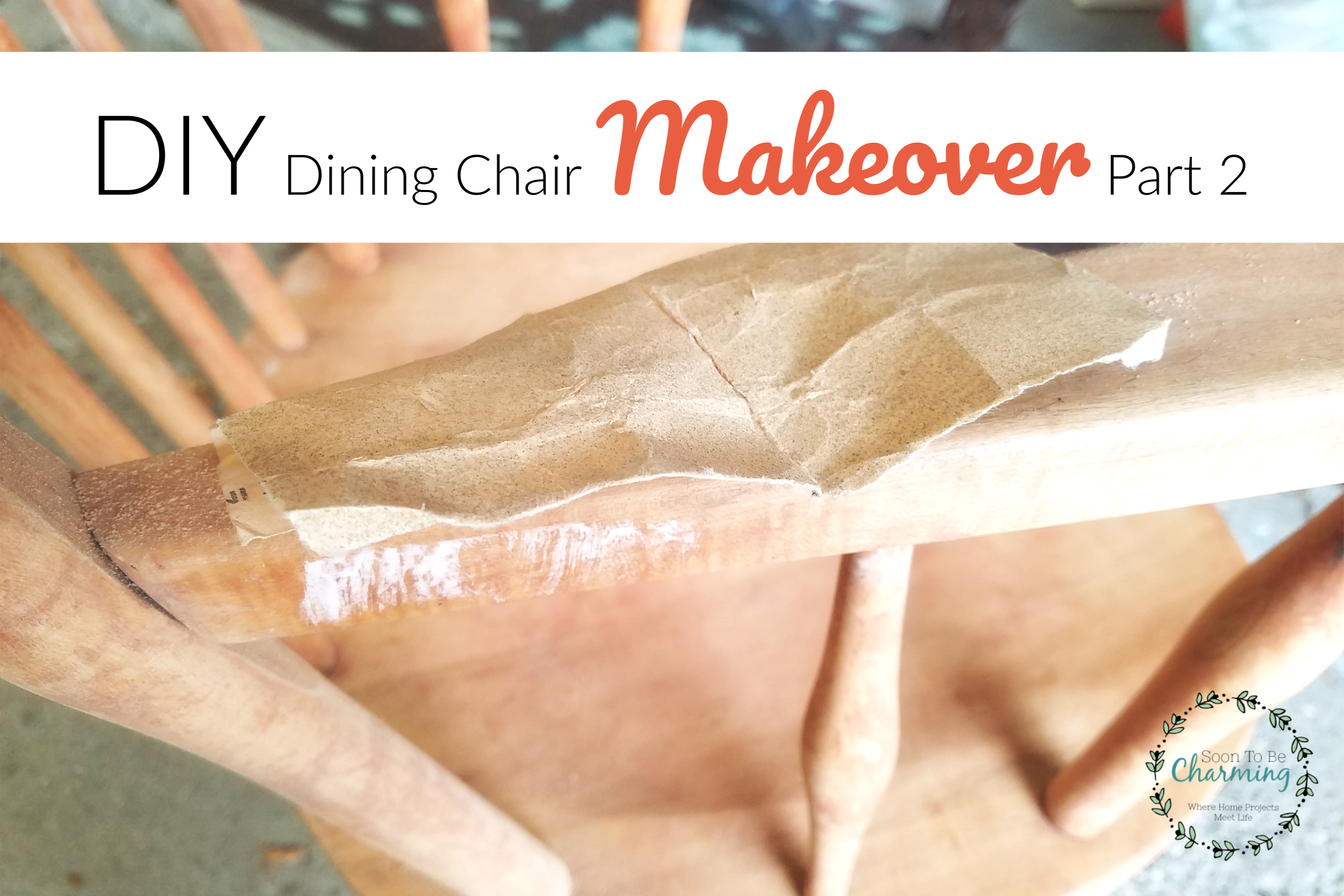 Dining Chairs Makeover: Sanding and Repair