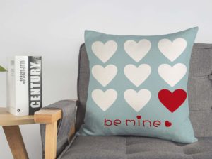 Valentine day pillow decorations