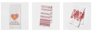 Valentine Day Dish Towels