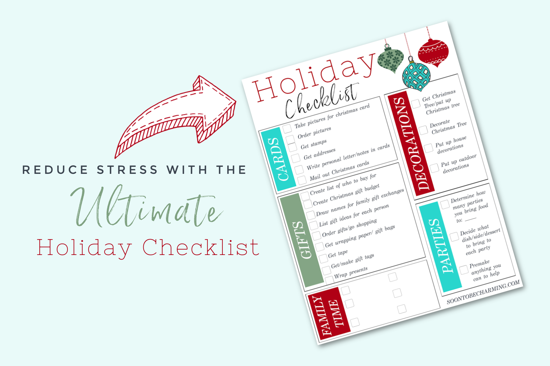 The Ultimate Holiday Checklist - Soon To Be Charming