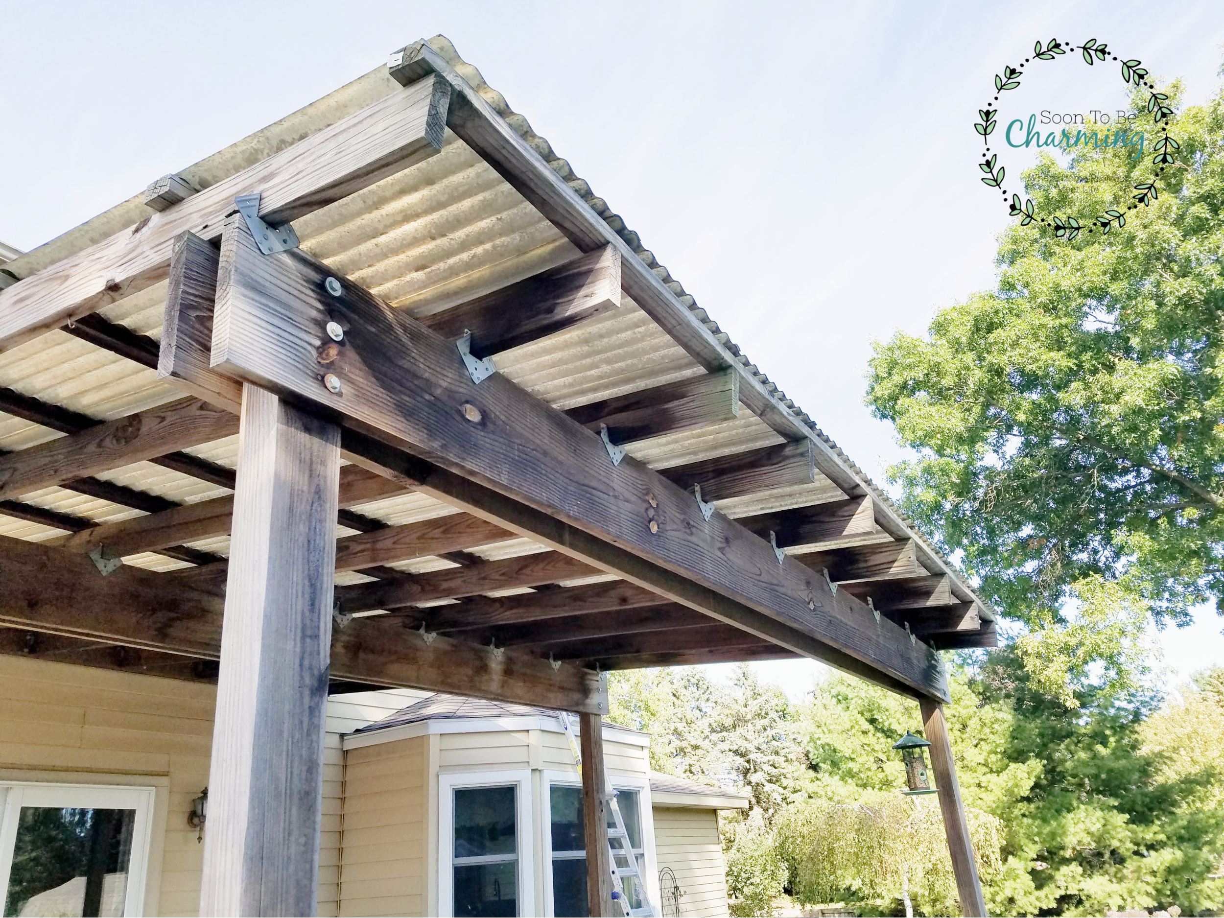 DIY Covered Pergola Makeover