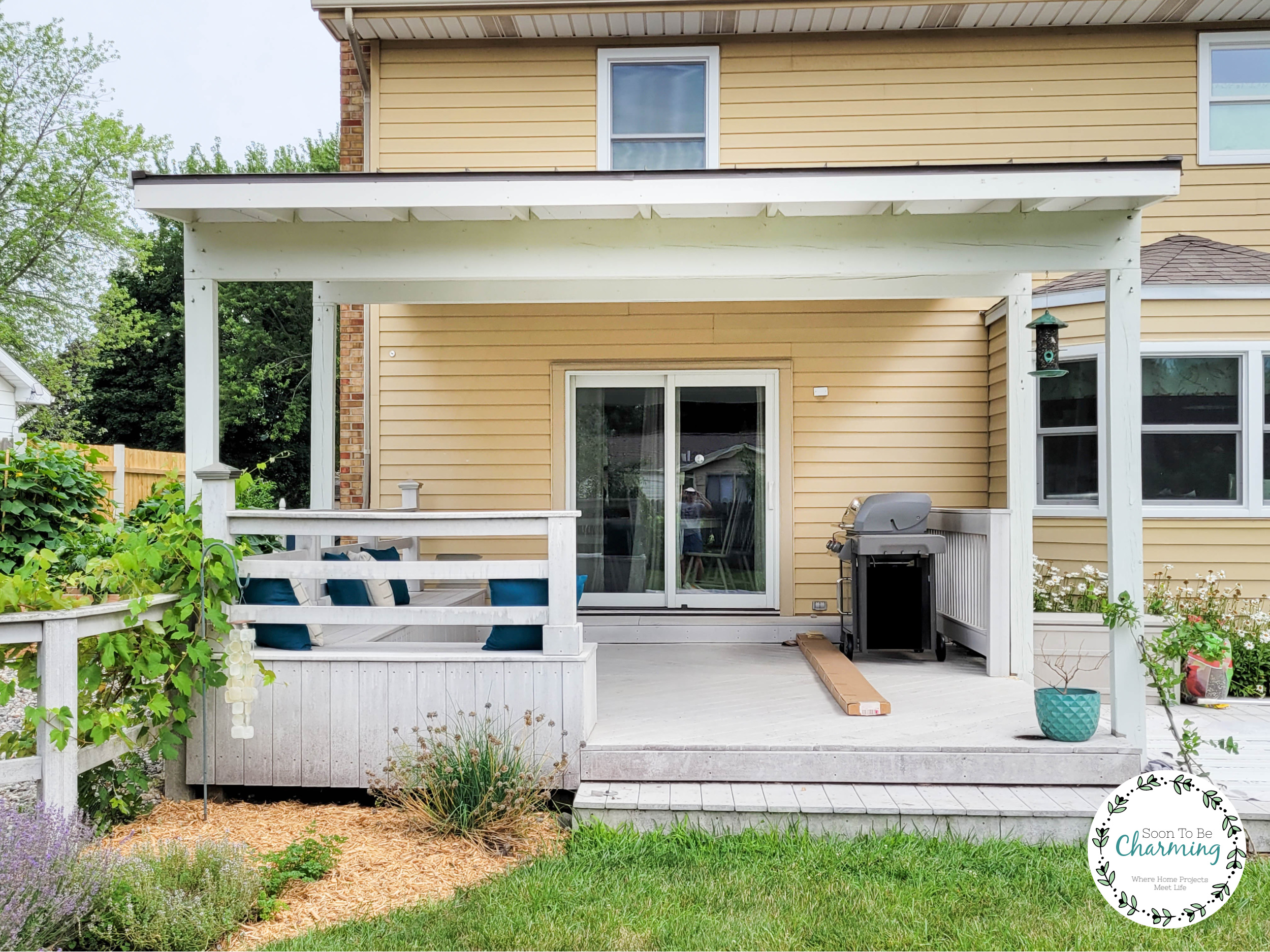 Pergola Makeover Metal Roof Final Reveal