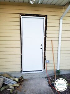 Installing new exterior door