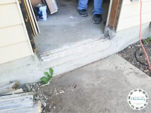 Expanding exterior doorway