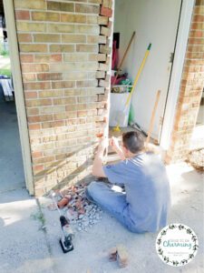 exterior brick around doorway