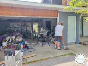 replacing garage trim