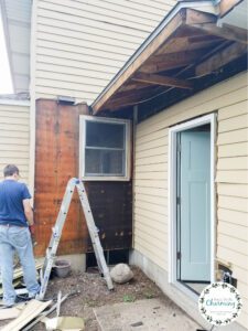 removing siding