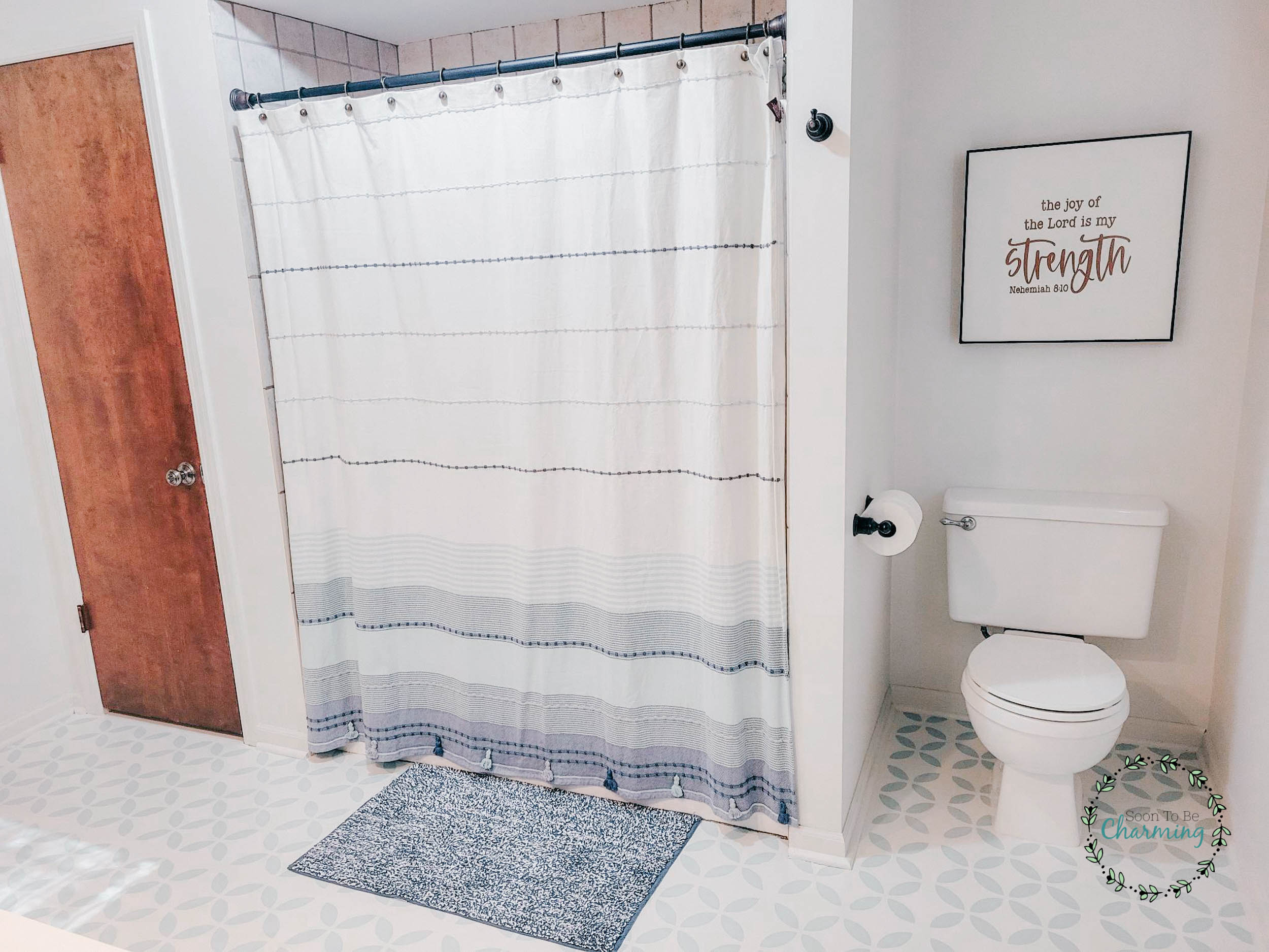 No Demo $250 Bathroom Makeover